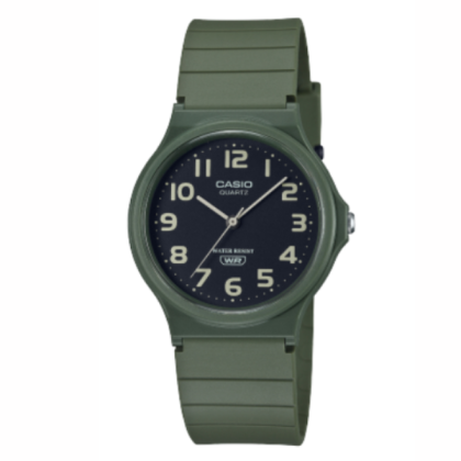 Casio General MQ-24UC-3B Matte Green Resin Band Men Youth Watch